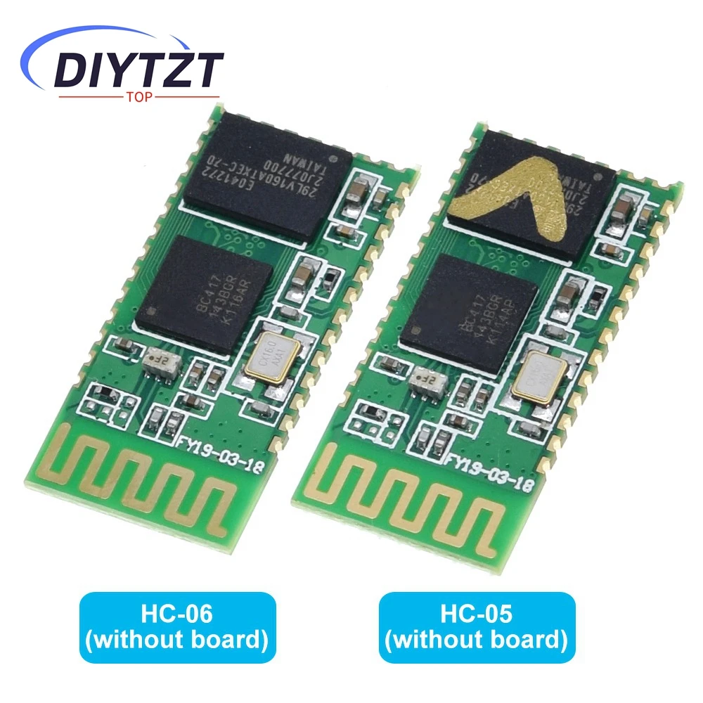 DIYTZT HC-05 HC 05 hc-06 HC 06 RF Modul Budak Transceiver Bluetooth Nirkabel RS232 / TTL ke konverter dan adaptor UART