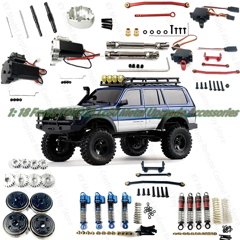 

Fms 1: 18 Fcx18 Toyota Lc80 Metal Upgrade Accessories Shock Absorber Steering Engine Tie-Rod Transmission Shaft Counterweight