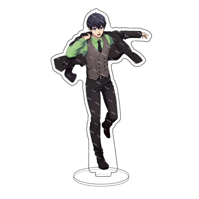 Hot Anime BLUE LOCK Figures Kunigami Rensuke Isagi Yoichi Acrylic Stands Decor Prop Nagi Seishiro Model Fans Christmas Gift 15CM