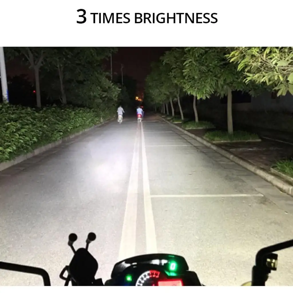 

Universal Motorcycle Driving Light High Power LED Spotlight Flood Beam Waterproof Auxiliary Lamp for Cars Trucks ATV UTV