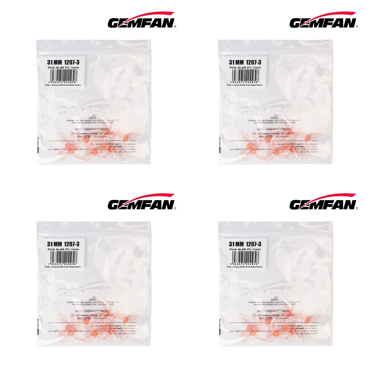 Fpv Drone Propeller - 16 Pasang Gemfan 1207 31mm 3-Blade