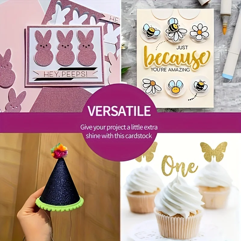 10 Vellen A4 Glitter Zelfklevend Papier & Diy Decoratief Papier, Geschenkverpakking Sticker, Bruiloft Decoratie Papier