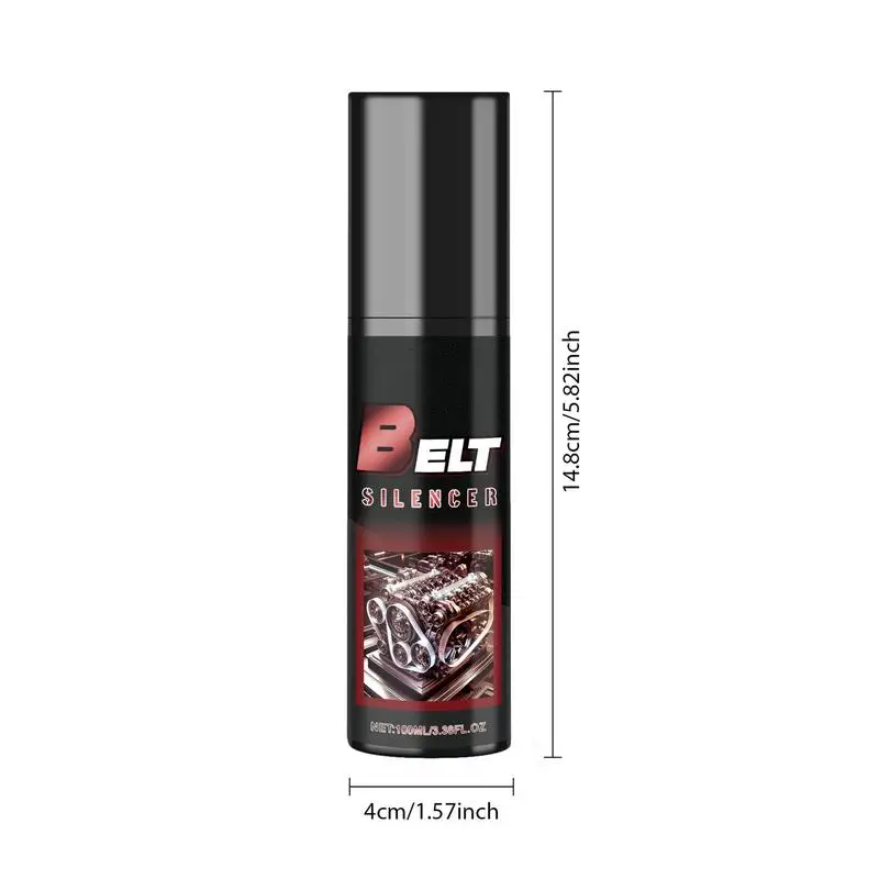 100ml Auto Belt Dressing Spray Automobile Engine Belt silenziatore Automotive prolunga protezione e silenziatore per la lubrificazione della vita della cinghia