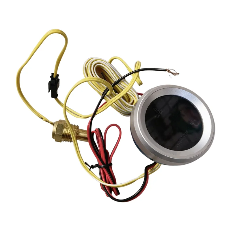 52 مللي متر مقياس درجة حرارة الماء سيارة الرقمية متر شاشة LED مع وظيفة إنذار استشعار درجة الحرارة-N25R #1