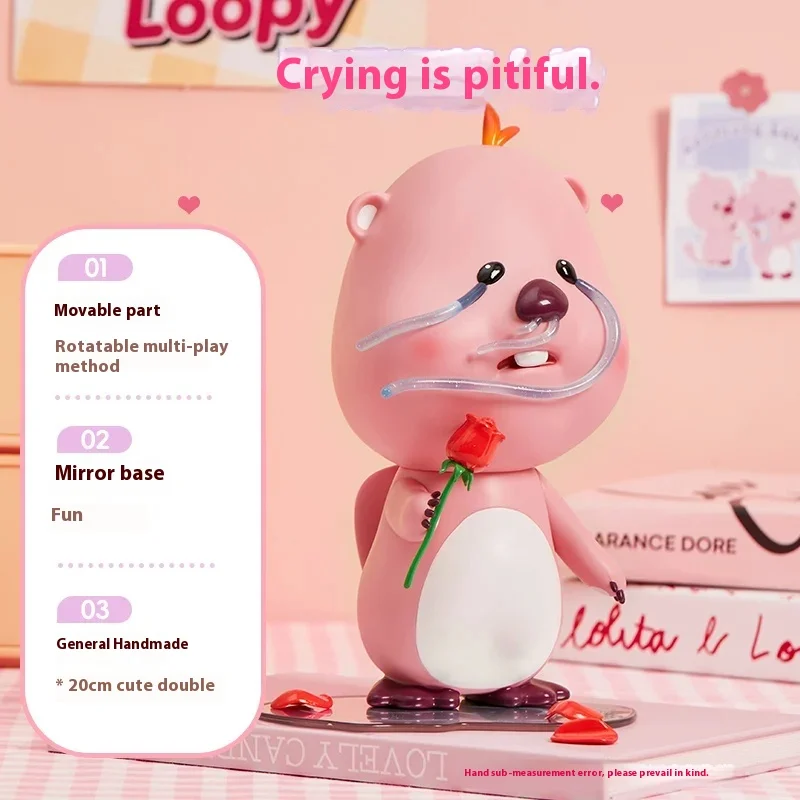 

Miniso Cute Loopy Series Overall Trendy Garage Kit Bedroom Ornaments Loopy Ruby Play Handmade Children Birthday Day Gift