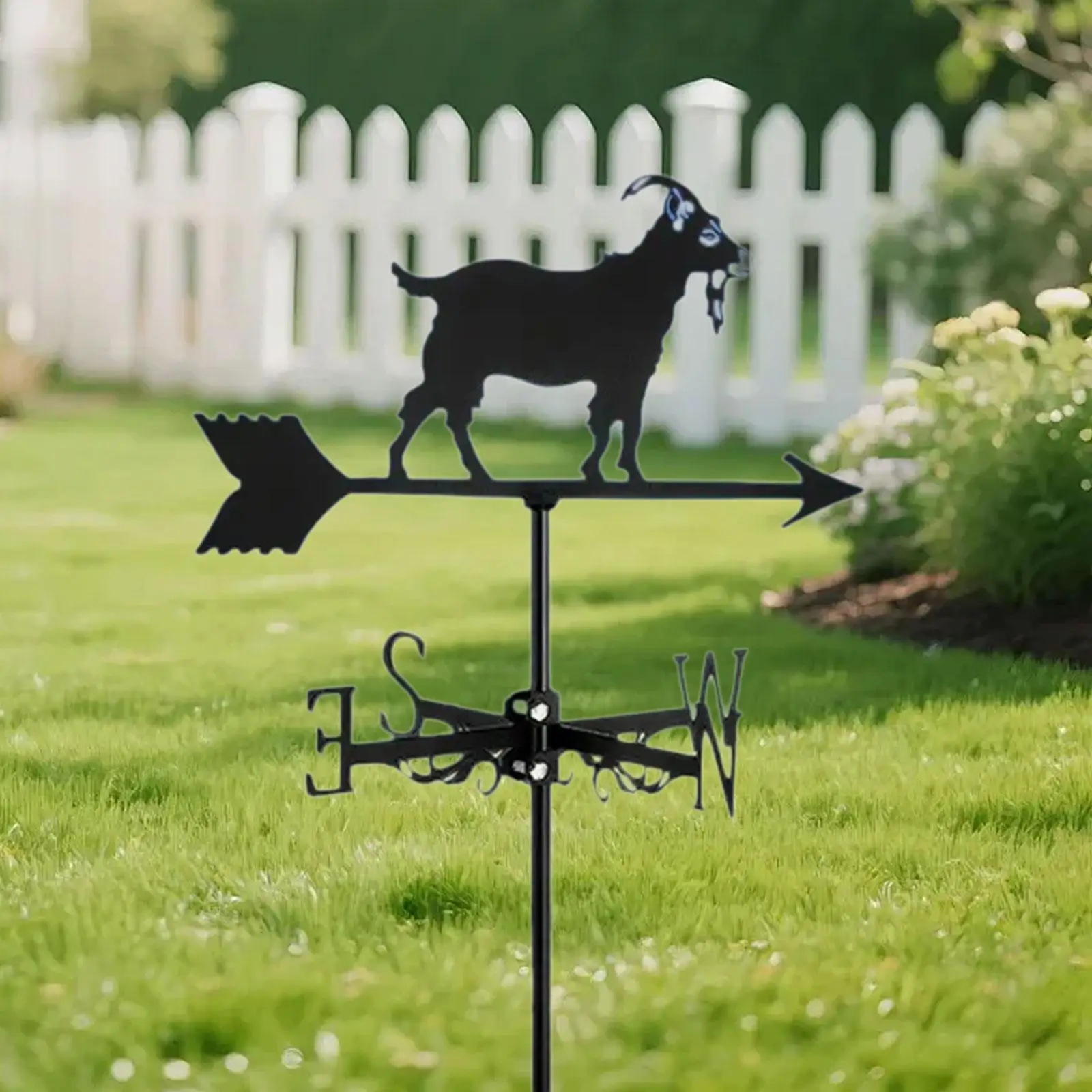 

Ветроуказатель в виде козла, художественный декор, указатель направления ветра, черные металлические ветроуказатели для двора, сарая, навеса, декор
