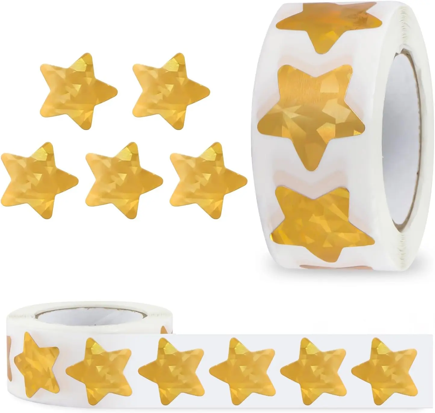 500 PCS Golden Star Stickers,Reward Behavior Chart Labels for Students Teachers Supplies Metallic Golden Color Self-Adhesive