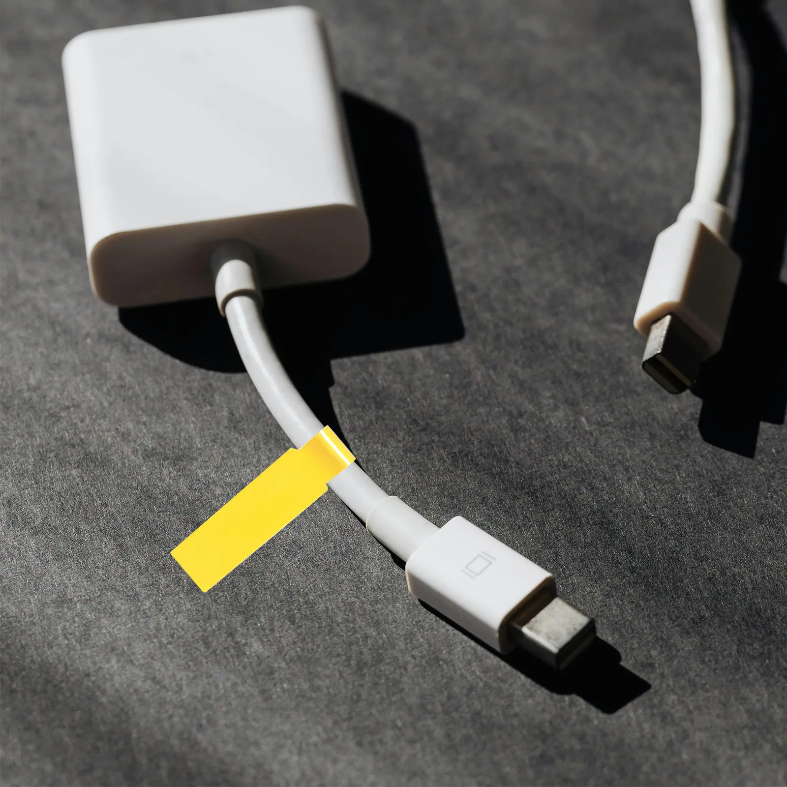 

12 Sheets Professional P-Shaped Cable Labels Adhesive Waterproof Wire Markers for Electronics Charging Cords Color-Coded Cord