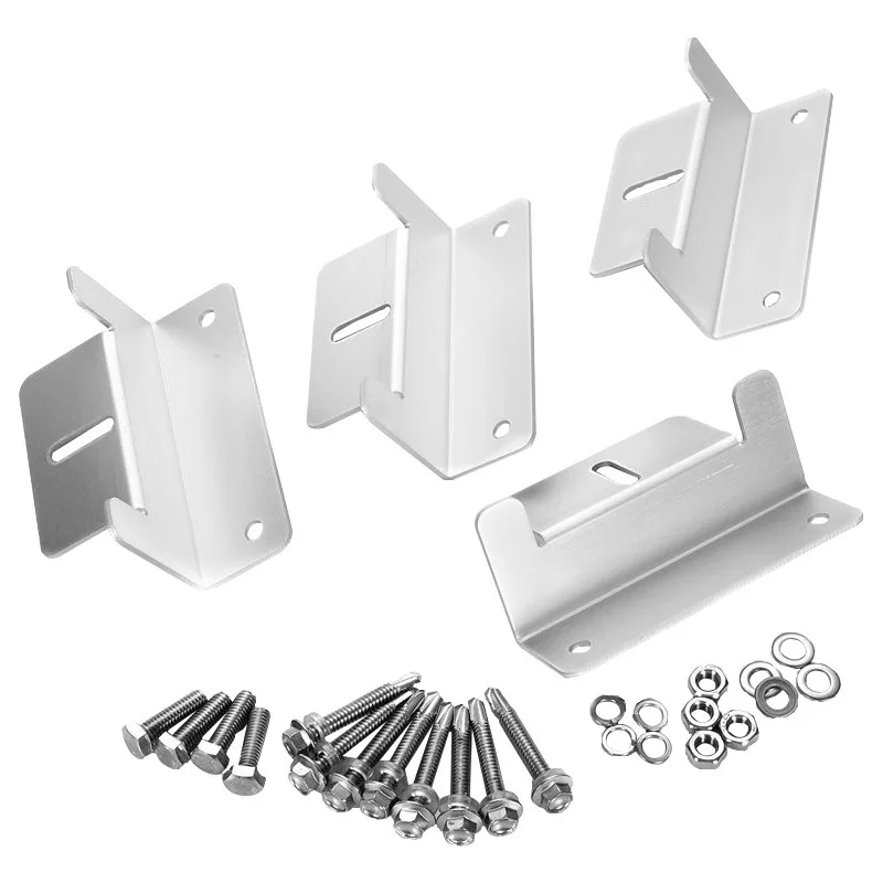 

4PCS Z-Shaped Aluminum Alloy Mounting Stands for RV Yacht Solar Panels