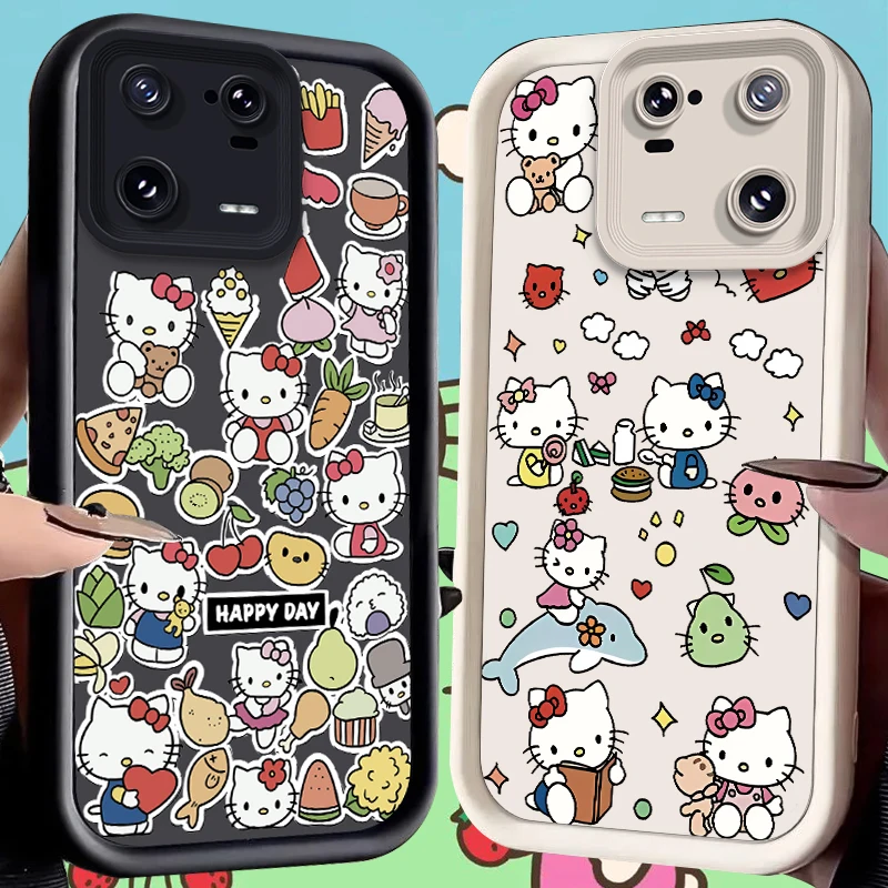 

Sanrio Hello Kitty Case for Xiaomi Mi 15 14 14T 13 13T 12 11 11T Lite POCO X7 X6 5G X5 X3 NFC F6 F5 M7 M6 Pro 4G Cover Funda