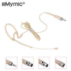 Sennheiser Shure AKG Bodypack 3.5mm 잠금 4 핀 3 핀 콘덴서 용 iiimymic 고품질 단일 측면 이어 마이크 스킨 컬러