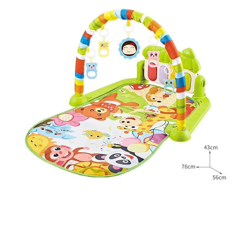 Baby Activity Gym Music Rack Play Mat Kid Rug Puzzle Carpet Piano Keyboard Infant Playmat Crawling Game Pad Baby Toy Gift