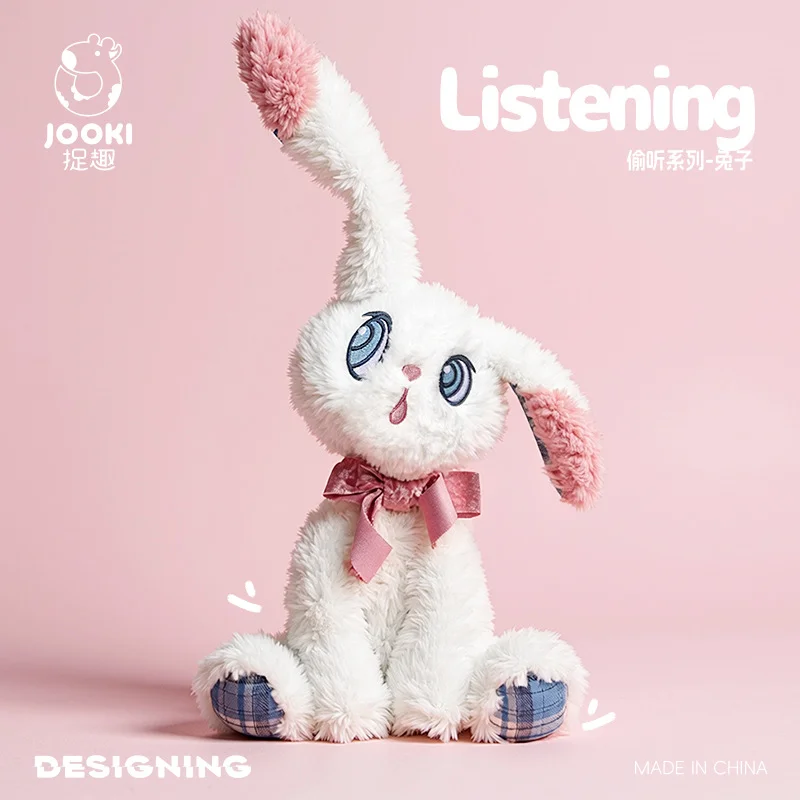 Jouet en peluche lapin de noël mignon, poupées d'animaux en peluche douces pour petite amie, cadeau d'anniversaire, décoration de la maison, jouet pour enfants, oreiller lapin