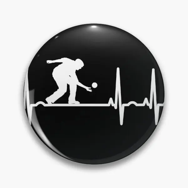 Bocce Boule Petanque Ekg Soft Button Pin Metal Hat Badge Lapel Pin Jewelry Fashion Women Clothes Decor Gift Cute Brooch Lover
