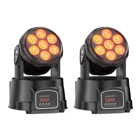 Fieryzeal 2PCS 105W Moving Head Beam Spot Light LED Lights for Disco LED Stage Light LED Moving Head Light Party Disco Lights