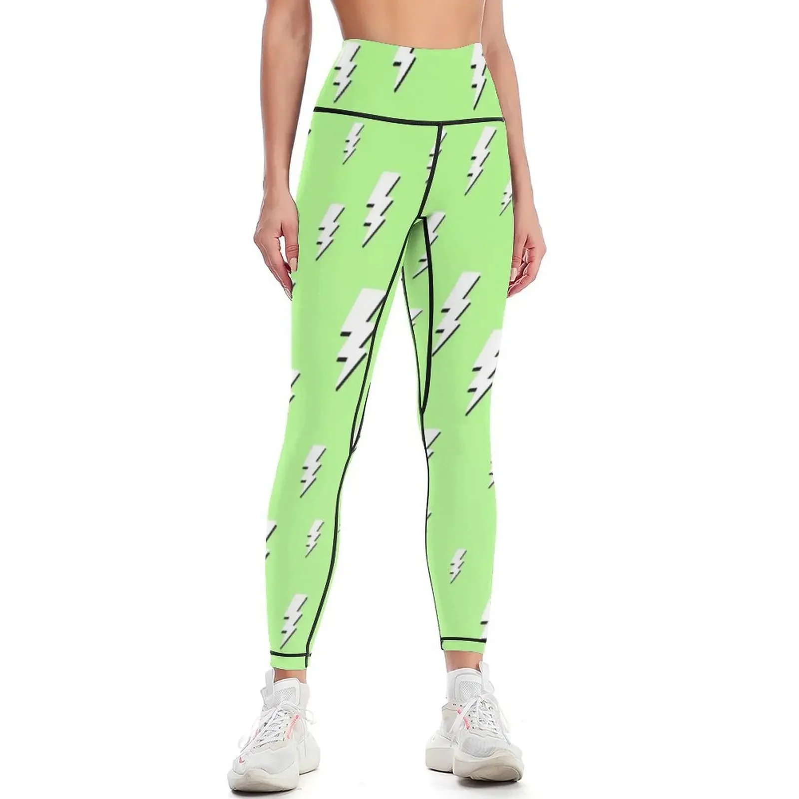 

Colourful Lightning Bolt Pattern Leggings Women's tights sportswear gym legging gym Golf wear Womens Leggings