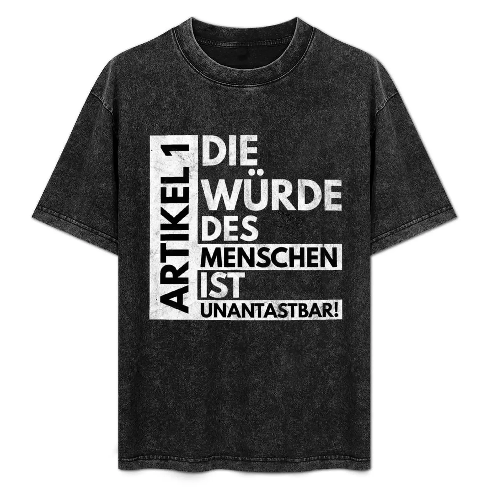 Article 1: The dignity of man is inviolable! T-Shirt Casual Basic Short Sleeve T-Shirt