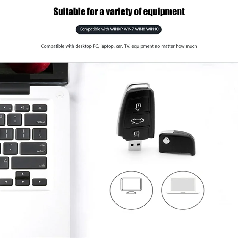 Unidad Flash USB de ABFN-32G, llave de coche, memoria USB, unidad USB para PC de escritorio, ordenador portátil, Altavoz Bluetooth