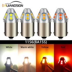 RUIANDSION 2PCS 6-30V Signal Light 1156 BA15S 1157 BAY15D BA15D T20 7440 7443 Car Tail Bulb Brake Reverse Lamp DRL 3030 Chip