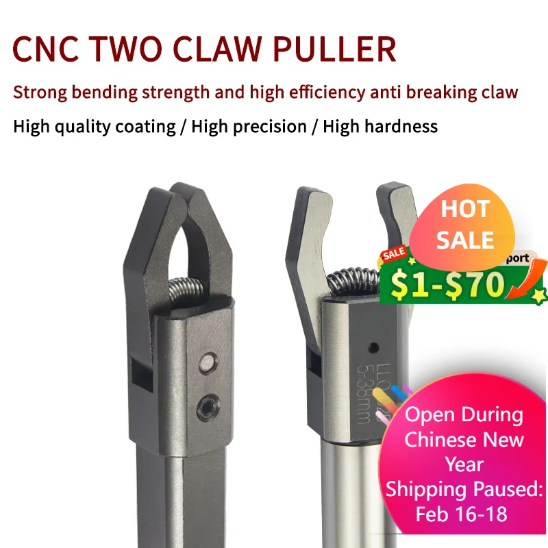 Estrattore automatico LLQ-W16/20/25/32 LLQ-D20/25/32 alimentatore CNC due artigli Sqaure barra tonda estrattore Clipper Back-Pull torniti