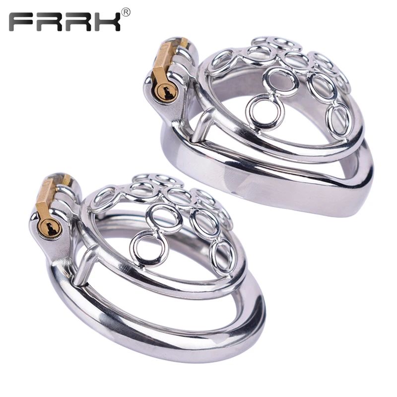 FRRK Small Cock Rings Chastity Cage Welded Circles BDSM Toys Sex Accessories Shop Femboy Gay Games 18