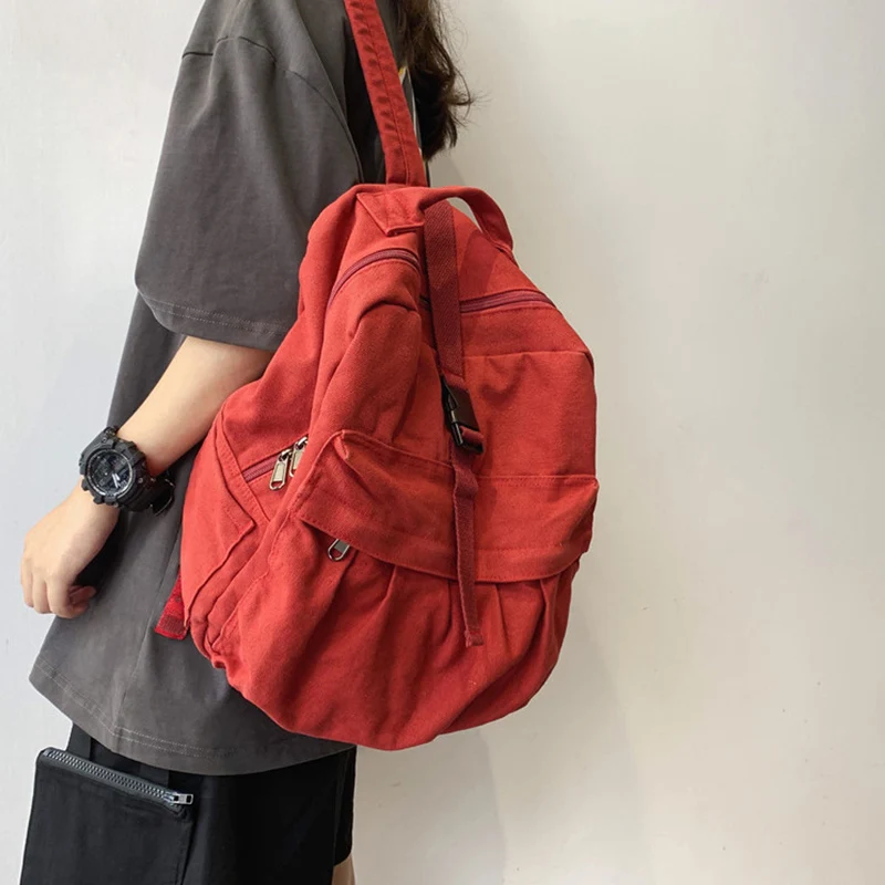 

Backpack Women Travel Bag Women's Simple Quality Backpack Student Zipper School Bag