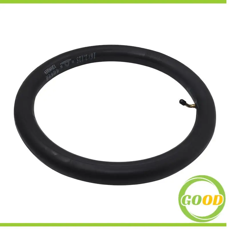 16x2.125/2.35 Inner Tube Thickened Bent Rod Straight Air Valve 16 Inch Electric Bicycle/Electric Motorcycle Inner Tube Tire