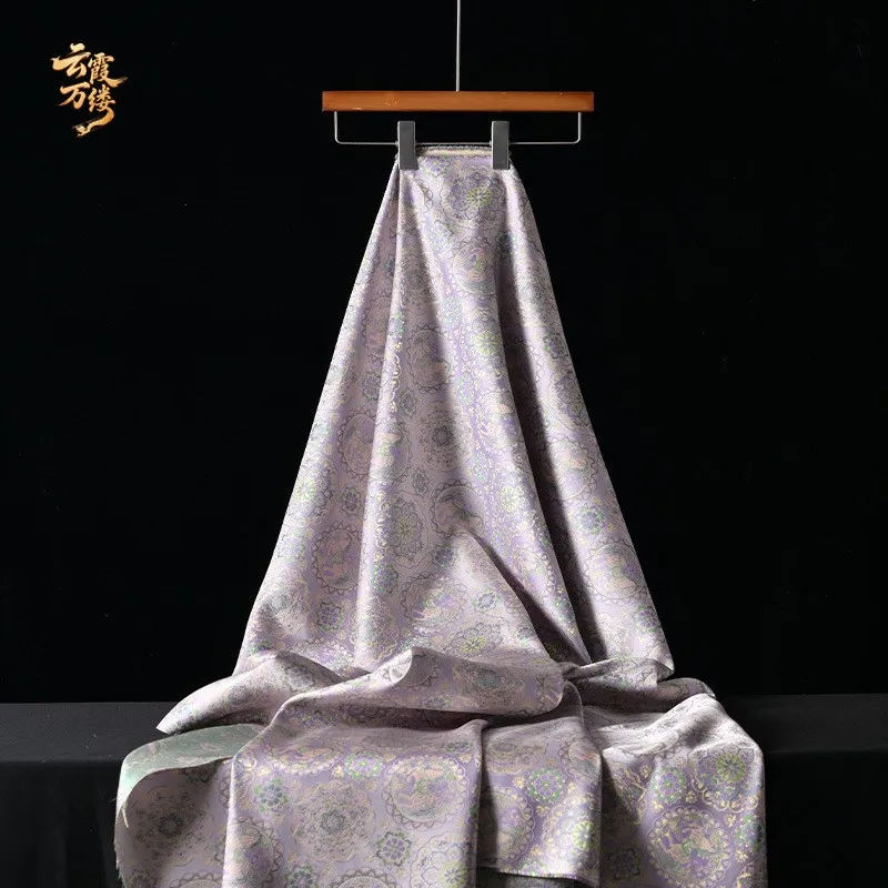 Chinese-style elegant brocade jacquard fabric designer's for set outerwear