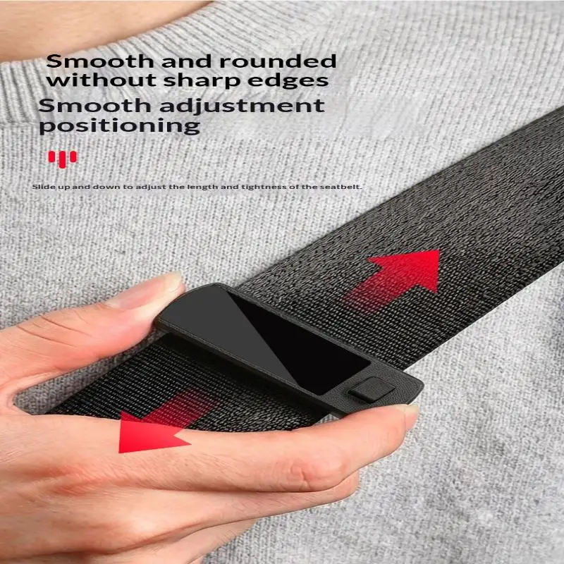 Adjustable Car Seat Belt Stopper ABS Texture Universal Seat Belt Fixing Clip Car Interior Accessories 2PCS view 5