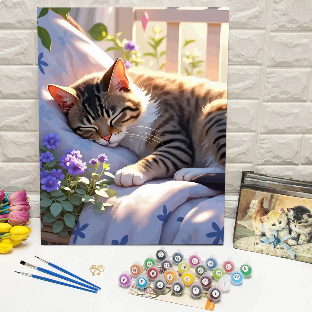 Disney Malen nach Zahlen Tinker Bell Malen auf Leinwand Lotus Digitales Ölgemälde Frosch Cartoon Acryl Home Decor Handgemachtes Geschenk