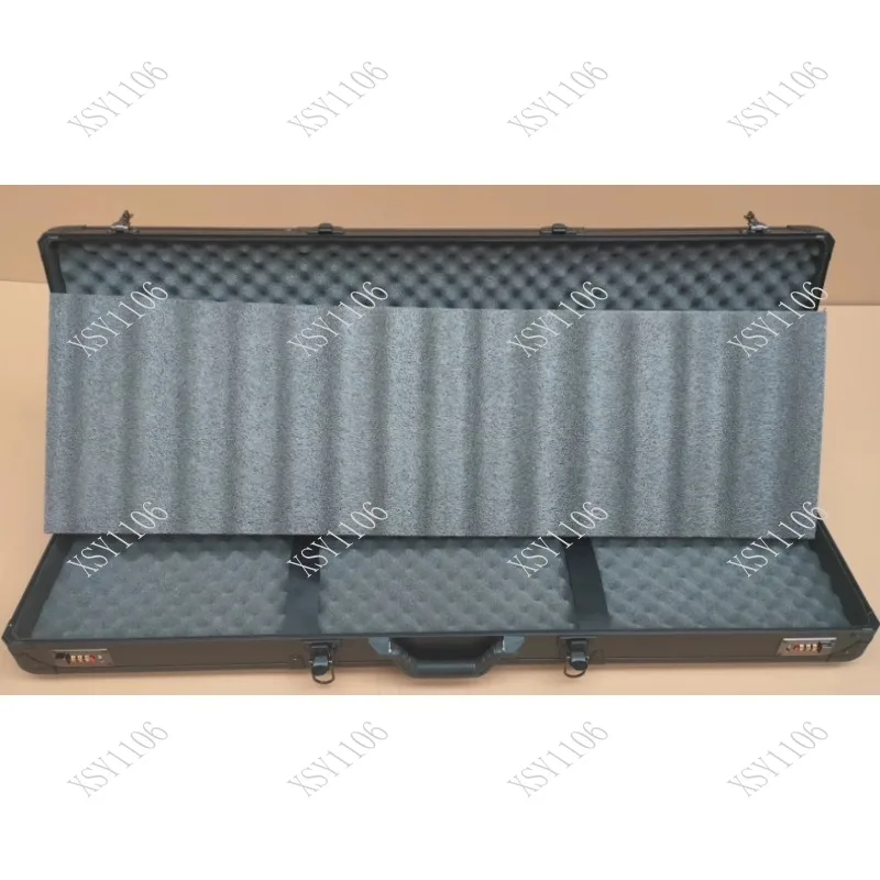 Extra Long Aluminum Alloy Tool Box with Sponge Instrument Fishing Rod Equipment Safety Storage Case
