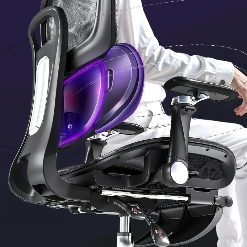 f*-Multifunctional Reclining Breathable Mesh Ergonomic Chair, Open Back Swivel  Task Chair With 3D-*
