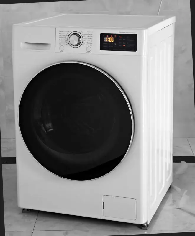 10kg front load washing machine with inverter direct drive motor fully automatic home appliances chrome knob big chrome door