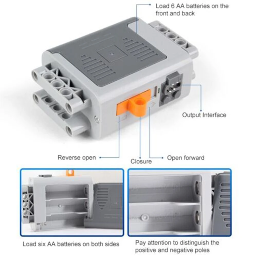 5PCS MOC Power Funktionen Pack 8881 AA Batterie Box 8883 88803 8882 88804 M L XL Servo Motor für legoeds Bausteine Zug Auto