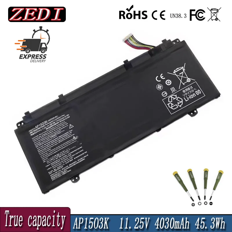 ZD AP1503K AP15O3K Laptop Battery For Acer Aspire S13 S5-371 S5-371T S5-371-53NX S5-371-52JR S5-371-71QZ S5-371-5018 S5-371-563C