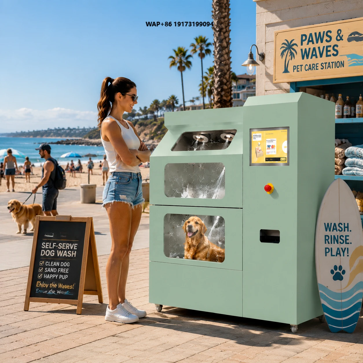 Heavy Duty Commercial Dog Wash Station Self Service Pet Grooming Dryer Machine Outdoor With Automatic Manual Dual Mode Control