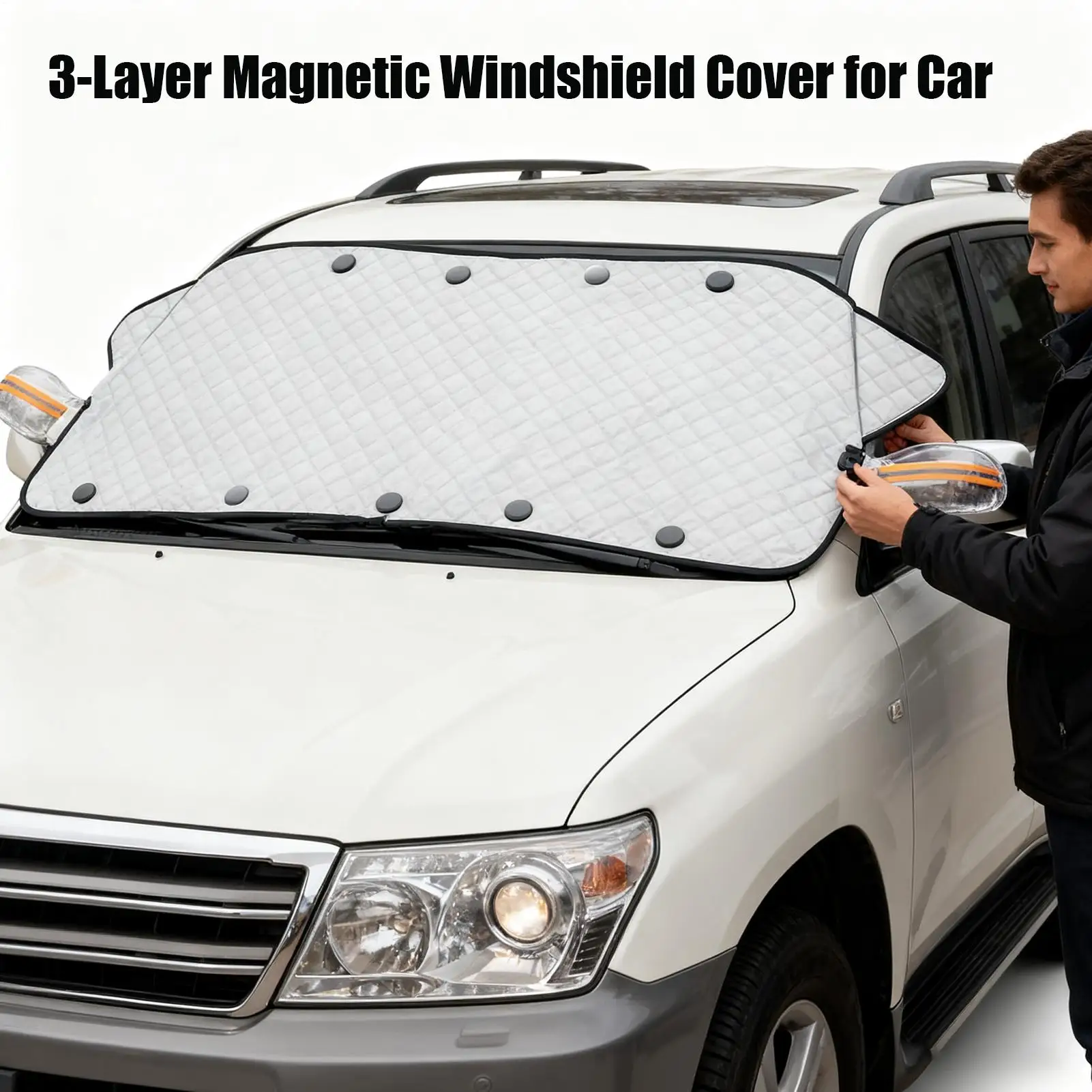 

Car Snow Cover Extra Large Windshield Side Window Protector Covers For Snow Ice Sun Shade Dust Frost Freezing Accessories