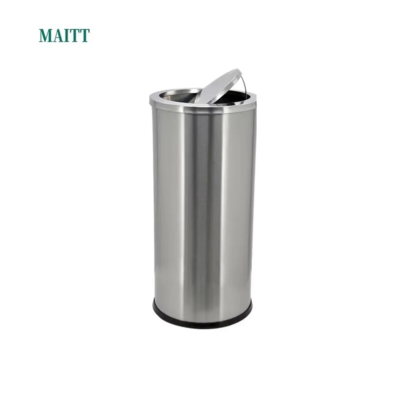 Stainless steel hand sanitizer floor vertical wipes dispenser bracket with trash can