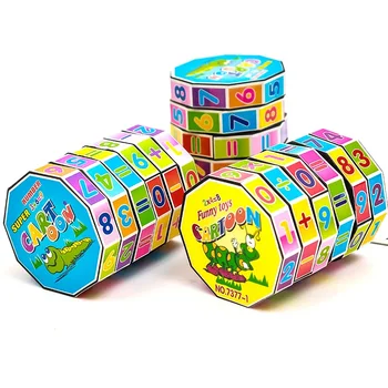 Çocuk Montessori oyuncak matematik numaraları sihirli küp oyuncak bulmaca oyunu erken öğrenme eğitici oyuncak eğlenceli hesaplamak matematik oyunu
