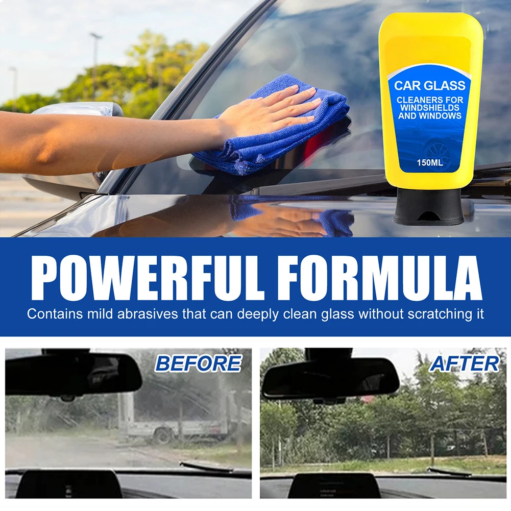 150ml Car Windshield Oil Stain Remover Cleaner Set Auto Glass Film Cleaner Agents for Auto Car Glass Windshield