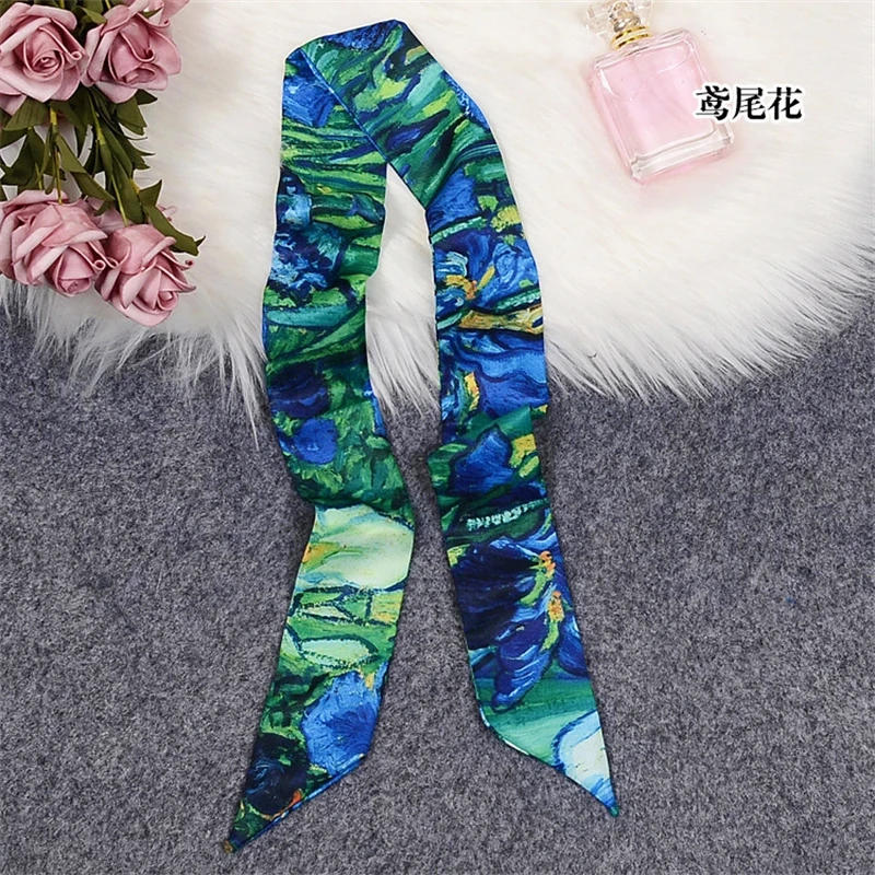 Silk Scarves 2023 Boutique Small Ribbons 60SKU Quality High-Quality Binding Bags Hair Binding Women\'s Accessories Fast Delivery