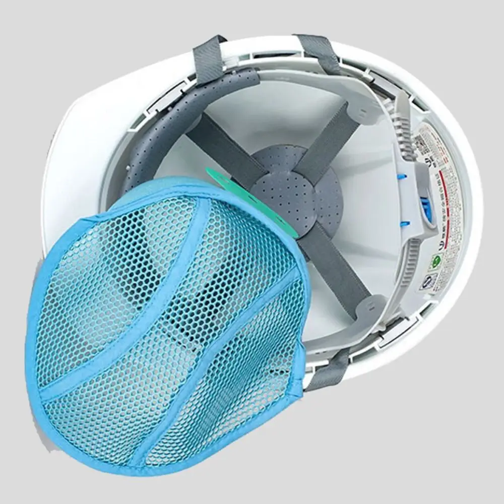 Comfortable Blue Helmet Insert Liner Breathable Mesh Sweat Band Hard Hat Liner Sweat-absorbing Ventilation Head Protection Adult