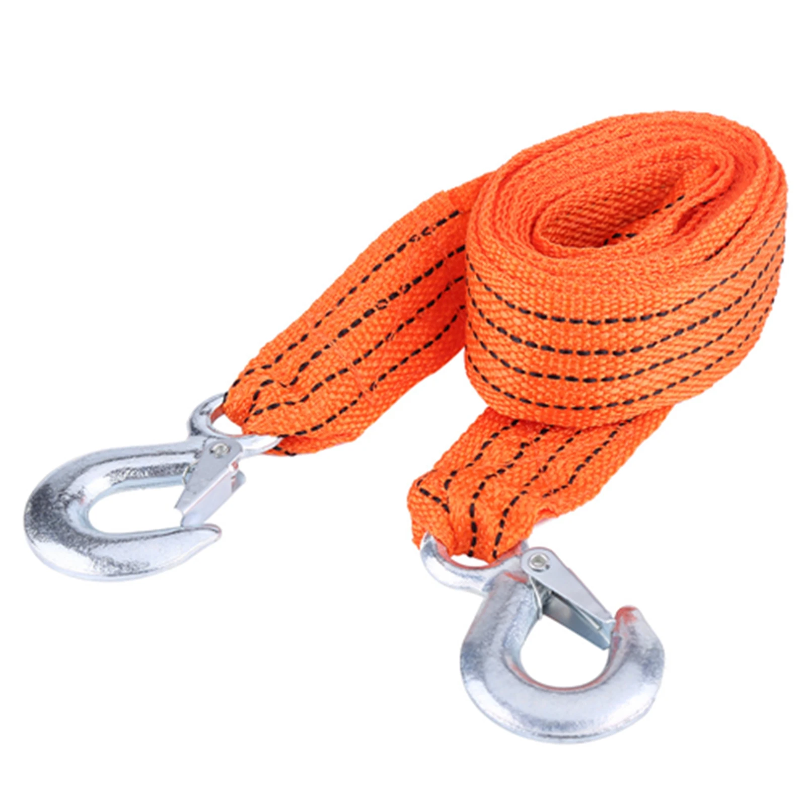 

Tow Cable Tow Strap Towing Tool 4 Meter Load 3 Ton Car Trailer Towing Rope Strap Tow Cable with Hooks Emergency Vehicle Tool