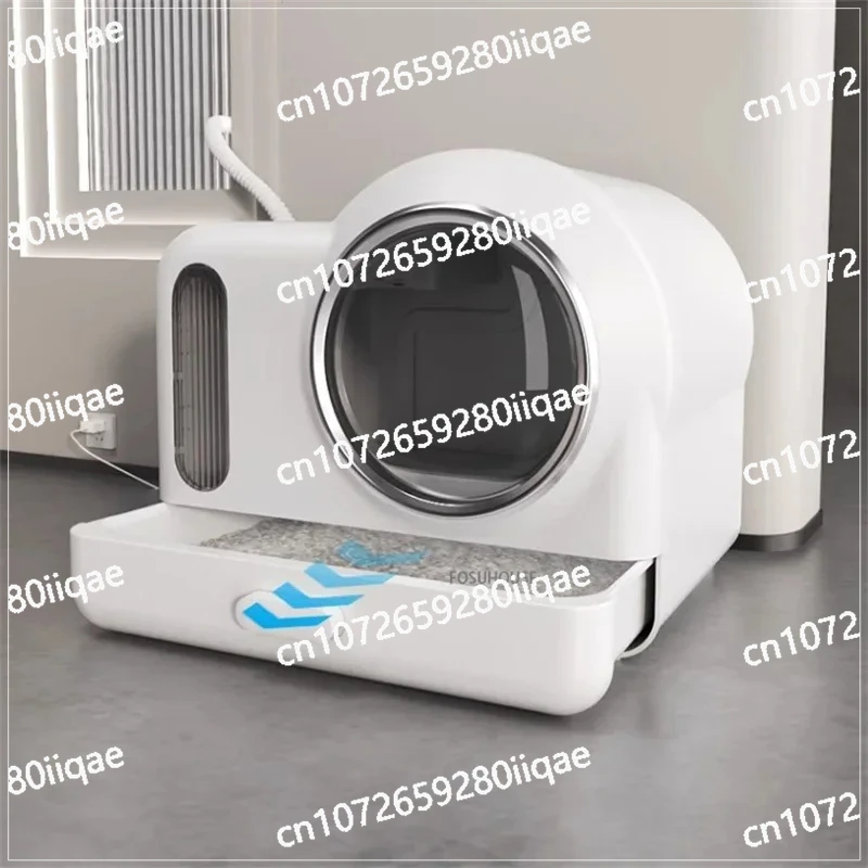 

Брызгозащищенная песочница для системы дезодорации кошек, тип ящика, полностью закрытый ящик для кошачьего туалета, автоматические подкроватные туши для кошек большой емкости