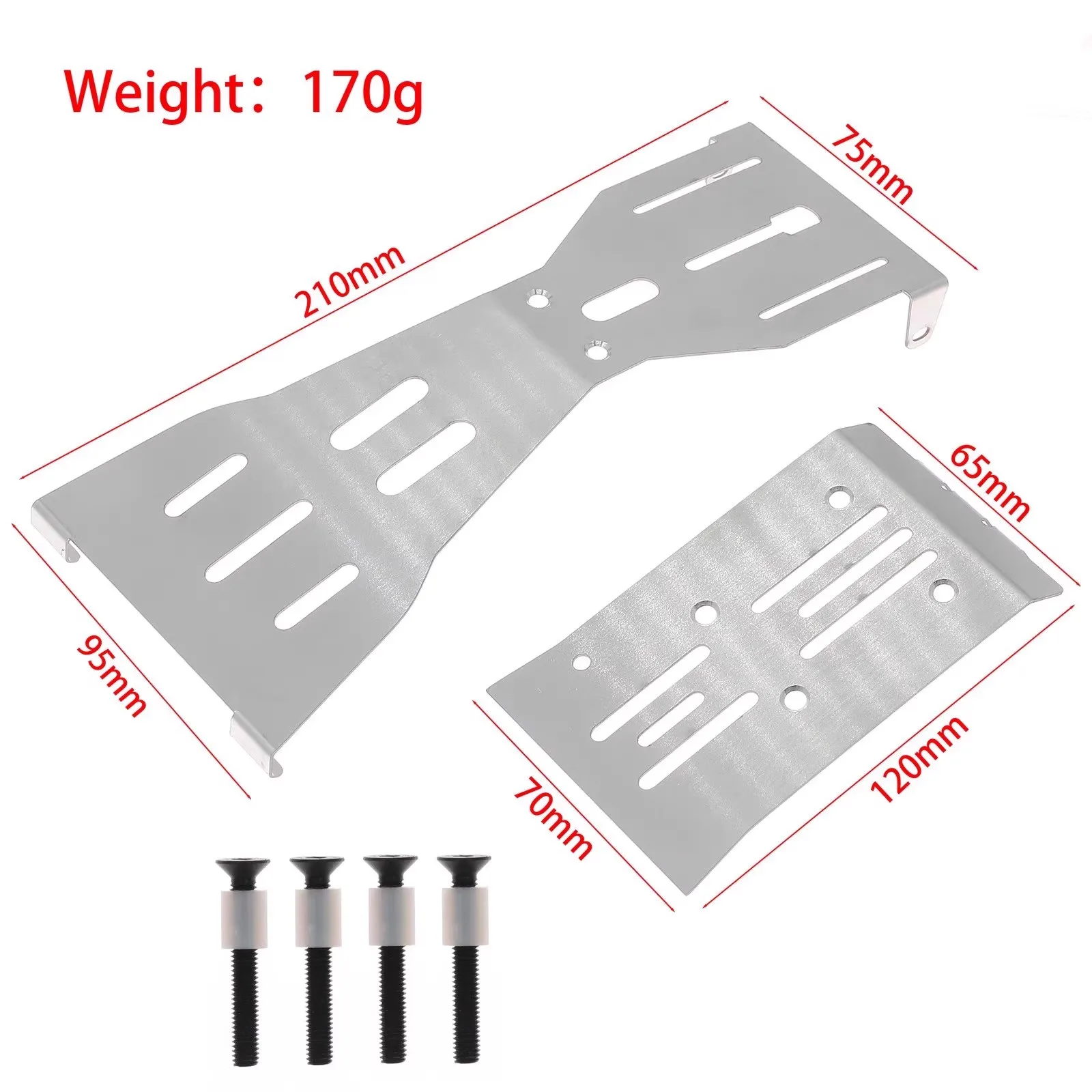 

Металлическая защита шасси из нержавеющей стали, защитная пластина для Arrma FURY MEGA 1/10, детали для обновления радиоуправляемого автомобиля