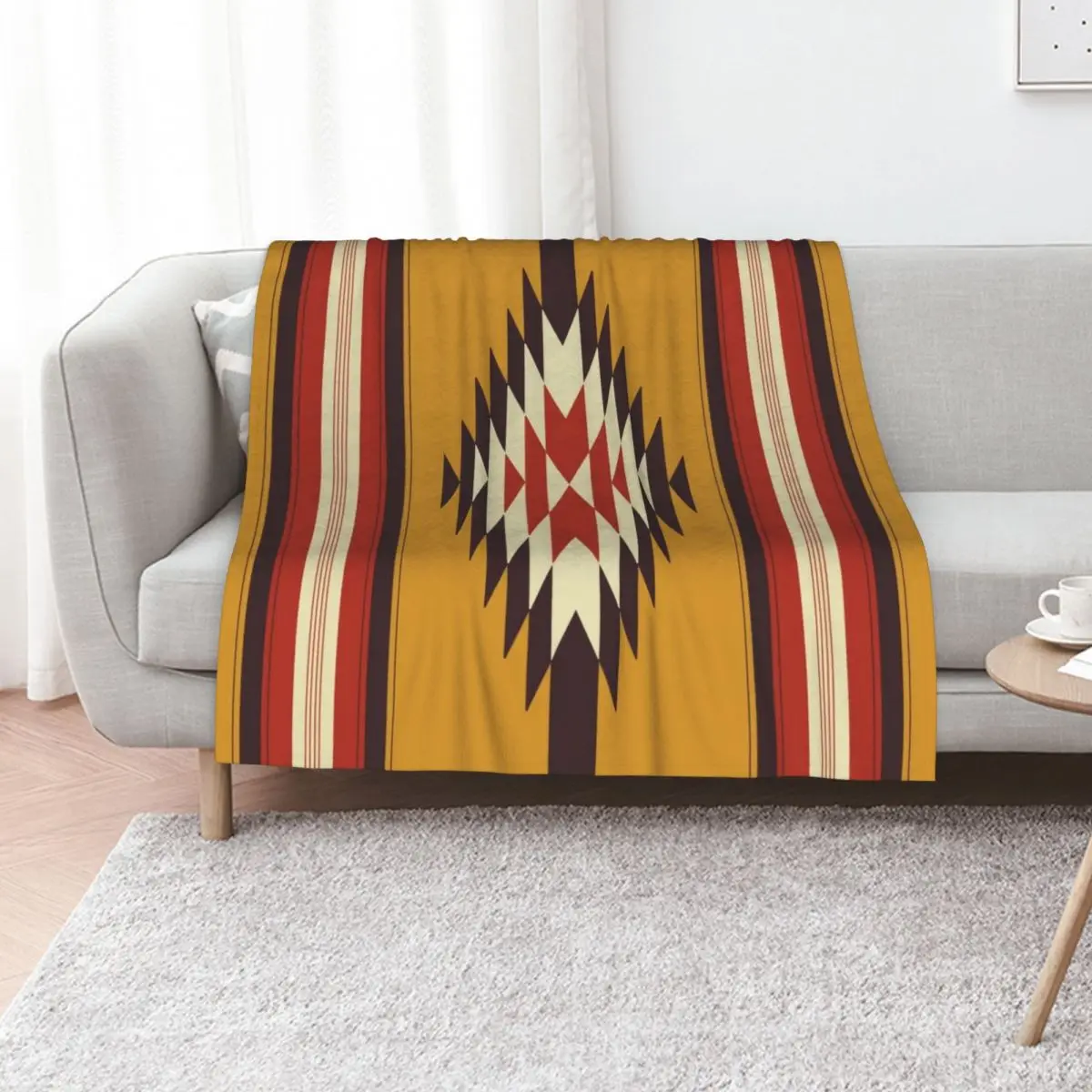 

Southwestern Yellow Throw Blanket Hair Tourist Summer Beddings Flannel Fabric Blankets