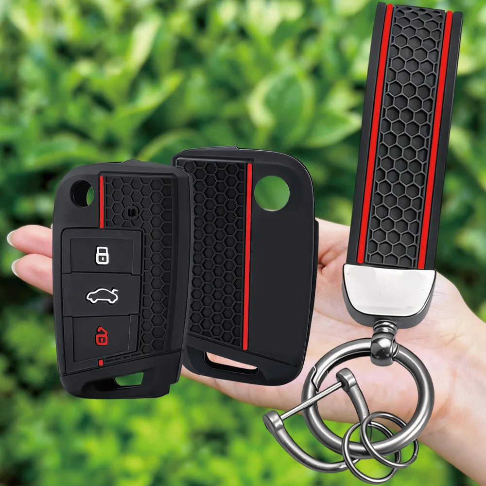 Keychain For VW golf 7 GTI POLO T-Cross T-Roc touran Tiguan Skoda Octavia Rapid kodiaq Fabia Seat Ibiza leon Ateca Arona