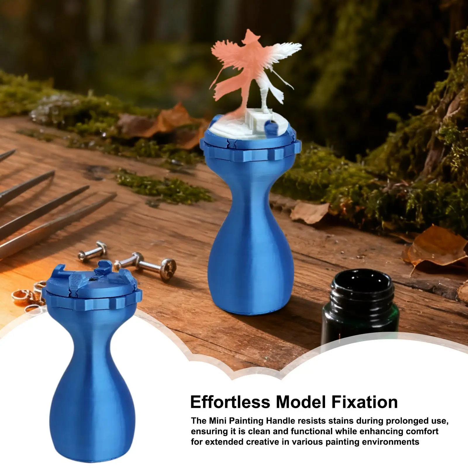 Model Painting Handle Non-Slip Comfortable Grip For Miniature Figures, Adjustable Holder For Warham&mer Craft Detailing Buildind
