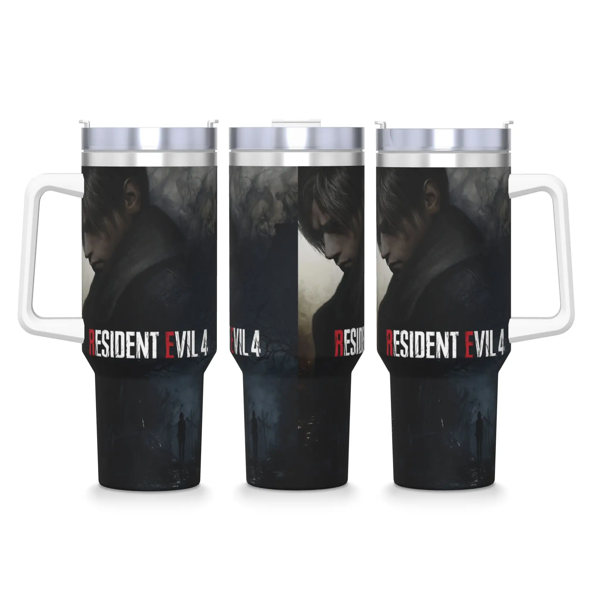 Resident Evils  Stainless Steel Tumbler  Camping Thermal Mug With Straws and Lid Large Capacity Mugs Cup Hot Drinks Water Bottle