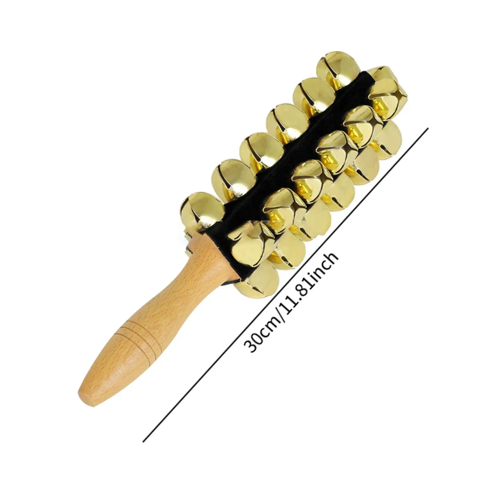 25 sinos de trenó com alça, decoração, brinquedo educacional, instrumento de percussão, chocalho para carting, aniversário, natal